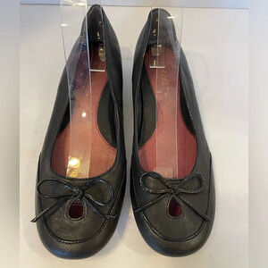 Aerosoles Black With Bow Slide-On Shoes Size 8 1/2
